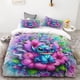 thumbnail image 1 of 3pc Duvet Cover Stitch and Lilo Flowers 3d Printing HD Soft and Comfortable Single Double Bed Size Children Adult Gift, 1 of 5