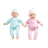 Muñecas Melissa & Doug Mine To Love Gemelos Luke & Lucy 15"" Tono Ligero Piel