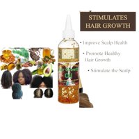 Organic Hair Solution - -Hair Growth Solución Capilar Orgánica Aceite Fortalecedor Del Cuero Cabelludo Y El Cabello -Para Cabello Más Fuerte, Más Grueso Y Largo-Para Puntas Abiertas Y Cuero Cabelludo Seco-(8Oz)