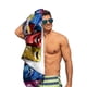 thumbnail image 5 of Miniforce Toalla de playa de secado rápido con diseño temático, regalo para mujeres y niñas, ideal para cumpleaños, fans, amantes de la música, uso en la playa o al aire libre, 78 × 150 cm, 5 of 6