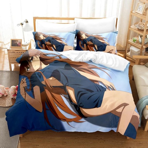 Ookami-san To Shichinin No Nakama-tachi Bedding Set Single Twin Full Size Bed Set Adult Kid Bedroom Duvet cover Sets Bed Sheets