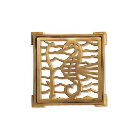 Rejilla Pileta Bronce 140mm (6) Cuadrada