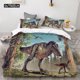 thumbnail image 1 of x432 Bed SheetsDinosaur Duvet Cover Set Twin Size Polyester Quilt Cover Jurassic World Park Dinosaur Prints Twin Bedding Set for Kids Teen Boys 3-Piece Bedding Set (1 Duvet Cover + 2 Pillow Shams) nj4, 1 of 5