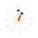 thumbnail image 1 of Reloj De Pared De Bola Redonda, Simple, De Mediados De Siglo, Para Sala De Estudio, Decoración De Dormitorio, Relojes, Bola Blanca, 1 of 5
