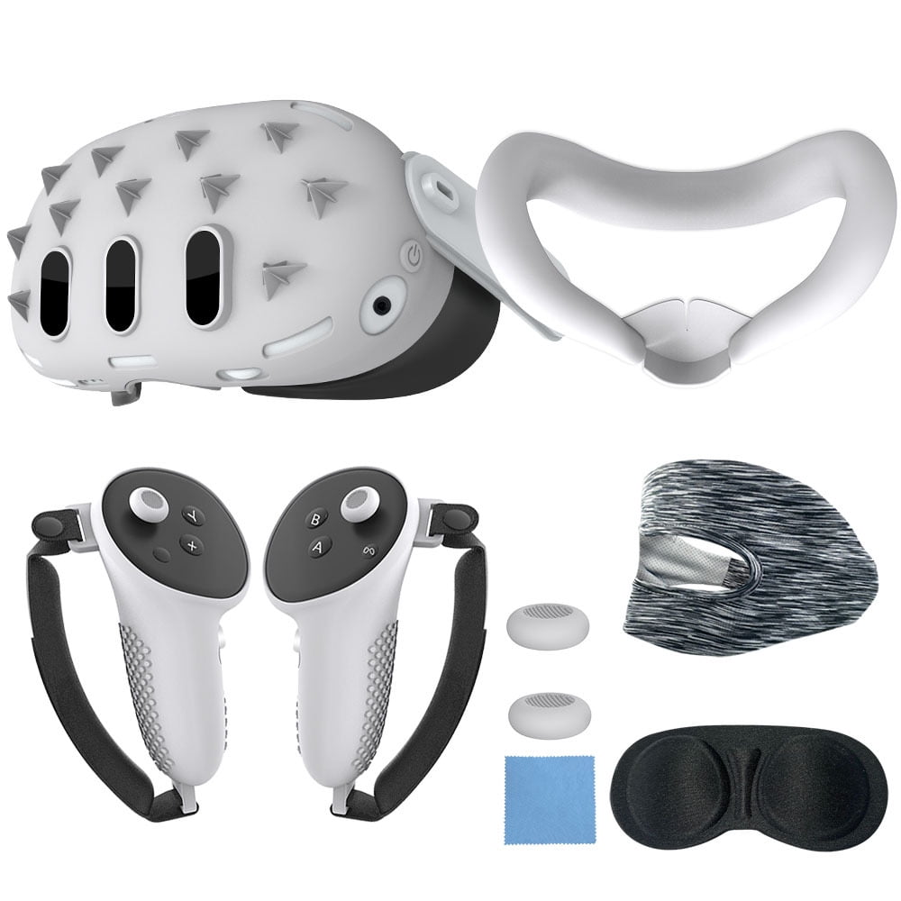 Kit De Accesorios Silicona 9 En 1 Aaronmei Meta Quest 3 Blanco