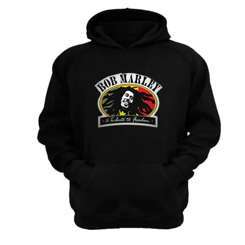 Genérico - Polerón Canguro Bob Marley Negro Talla Xs Unisex