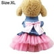 thumbnail image 2 of Ropa para perros, chaleco para cachorros, faldas vaqueras, vestido de gasa rosa, talla XS, 2 of 5