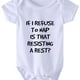 thumbnail image 1 of Baby Boys Casual Cute Short Sleeve Onesie With "If I Refuse To Nap Is That Resisting A Rest" For Summer Pregnancy Gift, 1 of 5