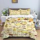 thumbnail image 1 of x2122 Bed SheetsCartoon Cute Pom Pom Purin Bed Supplies Set Digital Printing Anime Cute Bed Household Three -piece Set 3-Piece Bedding Set (1 Duvet Cover + 2 Pillow Shams) nj2122, 1 of 5