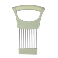 Magideal - Soporte De Cebolla Para Rebanar Rebanador De Limón Picador Portátil Agarre Cómodo Portacuchillas De Cebolla Tenedor De Cebolla Para Fruta Carne Queso Verde