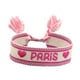 thumbnail image 3 of Pulsera Trenzada Pulsera Bordada Para Regalos De Cumpleaños Eventos Deportivos De Verano Rosa, 3 of 3