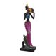 thumbnail image 2 of Figura De Mujer Africana Estatuas De Arte Figura De Mujer Estatua De Dama Tribal Estatua Amarilla, 2 of 5