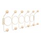 thumbnail image 1 of 1 Paquete de Perchero de Pared, Gancho para Abrigos, Perchero para Sombreros, Ganchos de Pared para Colgar con 12 Ganchos para Entrada, Baño, Dormitorio Beige, 1 of 6