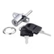 thumbnail image 2 of Cerradura de émbolo de empuje Cerradura de émbolo de aleación de zinc Cerradura de gabinete de cabezal de cilindro portátil Cerradura de cajón Cerradu 16mm Plata, 2 of 5
