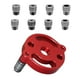 thumbnail image 2 of Kit de plantilla de espiga de autocentrado vertical, localizador de plantilla de orificio de broca, perforador para carpintería, muebles de bricolaje, Estilo A, 2 of 5