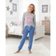 thumbnail image 1 of Pijama Niña Estampado Super Star Gris multicolor 12, 1 of 7