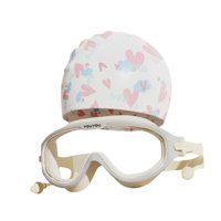 Ioensy - Gafas De Natación Y Gorro De Visión Amplia Con Tapones Para Los Oídos Para Niños Y Niñas Que Bucean En Piscina