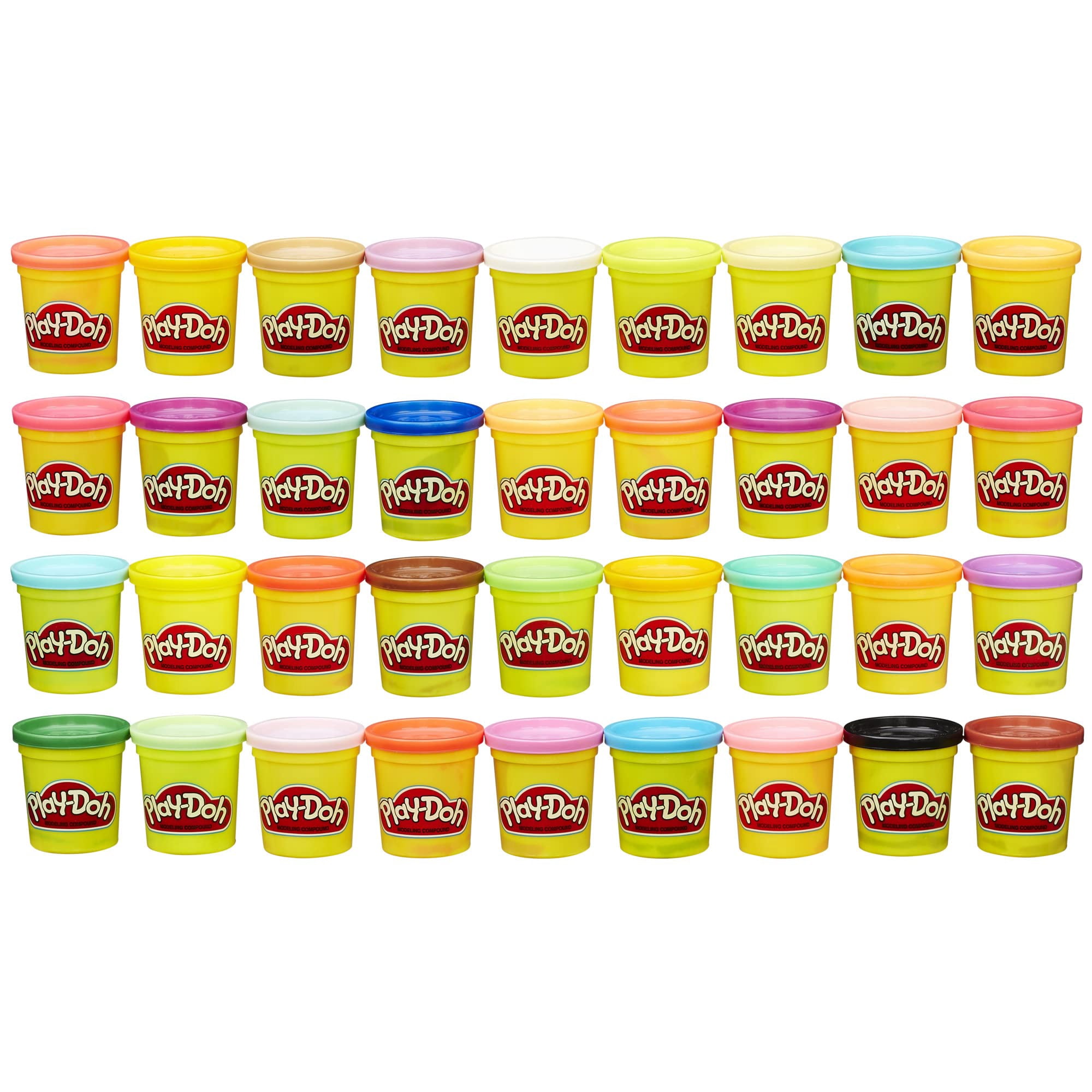 Play-doh - Modelling Compound Paquete De 36 Cajas De Colores Latas De 3 Onzas