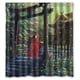 thumbnail image 1 of Cortina de ducha con diseño de fondo de animales, juego de cortinas de baño con ganchos, tamaño 66 x 72 pulgadas, 1 of 3