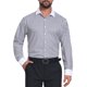 thumbnail image 1 of INSPIRE CHIC Camisa de Hombre a Rayas con Botones, Manga Larga, Elástica, para Negocios, Talla L, Color Negro, 1 of 4