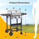 thumbnail image 2 of Parrilla de Gas Propano COWSAR 2 Quemadores 16000 BTU Acero Inoxidable, 2 of 7