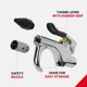 thumbnail image 2 of Pistola de soplado Milton (S-148) con palanca 1/4 NPT con goma y puntas de seguridad, 2 of 7