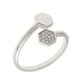 thumbnail image 1 of Anillo Sole du Soleil Daffodil para mujer chapado en oro blanco de 18k, 1 of 4