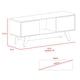 thumbnail image 3 of Rack TV 55" 2 Puertas Romero 53,7x135x40,0 Cm Gales Y Blanco, 3 of 3