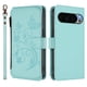thumbnail image 2 of Funda Cartera Mariposa para [Google Pixel 11 Pro XL] con Soporte y Cremallera Verde menta, 2 of 6