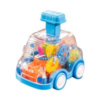 Bothyi - Engranaje Mecánico, Coche De Juguete, Juguetes Educativos Para Edades Tempranas Para Niños, Regalos De Vacaciones, Azul