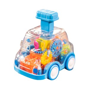 Bothyi - Engranaje Mecánico, Coche De Juguete, Juguetes Educativos Para Edades Tempranas Para Niños, Regalos De Vacaciones, Azul