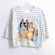 thumbnail image 1 of Polera Manga Larga Niña Rayas Family Blanco Bluey, 1 of 3
