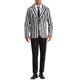 thumbnail image 2 of Blazer de Rayas Verticales Casual Slim Fit de Hombre INSPIRE CHIC Talla XL Blanco, 2 of 6