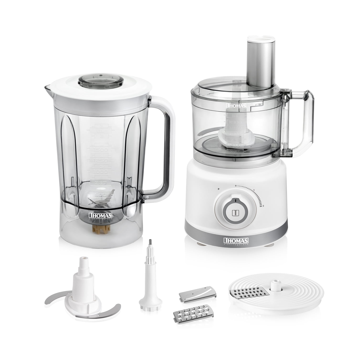 Thomas - Procesador De Alimentos Th-9170b 900w 1.5 Litros Blanco