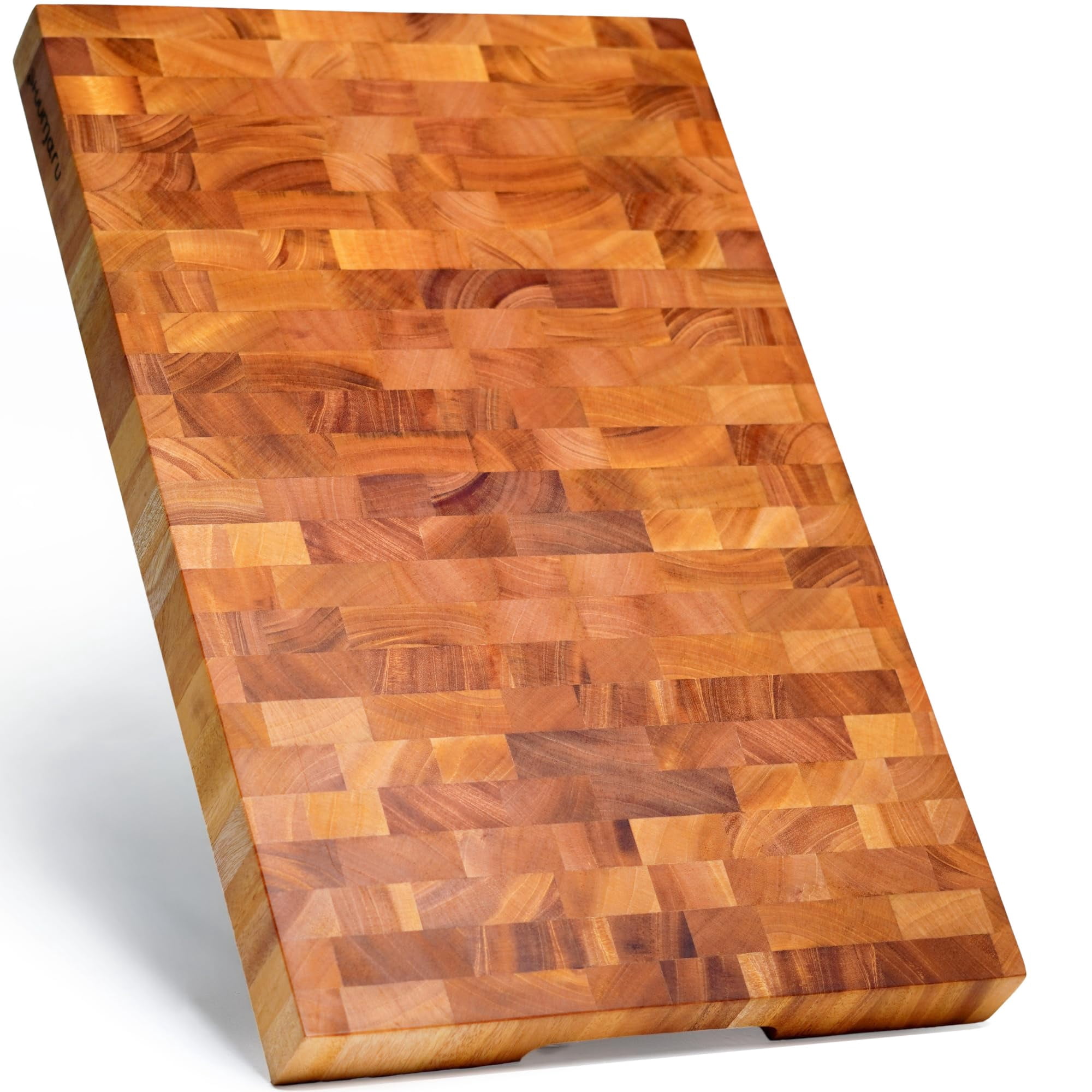 Tabla De Cortar Shumaru De Caoba Con Veta De Testa 51 X 33 X 4 Cm