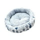 thumbnail image 5 of Cama de gato de peluche Soft Snooze de 17 pulgadas inferior impermeable antideslizante Kitty Kennel Otoño Invierno Mascotas Cama Cojín para , Gato blanco, 5 of 5