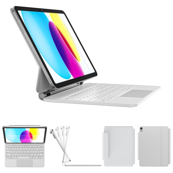 Funda Con Teclado Para Ipad 11ª Y 10ª Generación Color Blanco