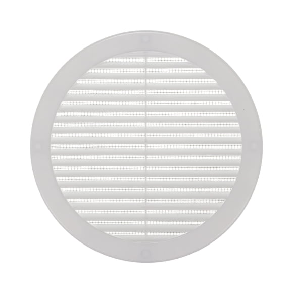 Cubierta De Ventilación Para Sofito De Plástico Blanco Redonda De 20 Cm