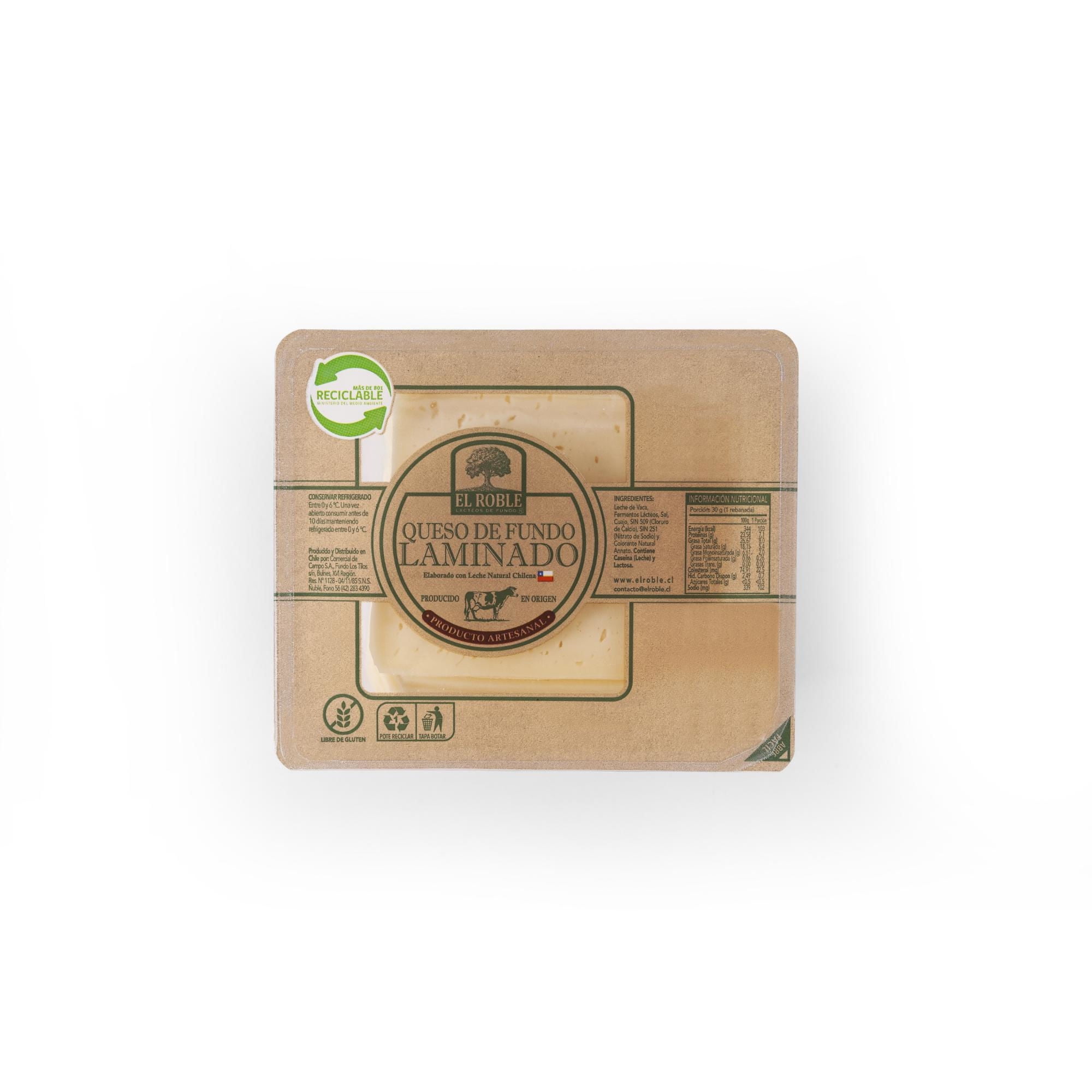 Queso Chanco Laminado 500 g El Roble