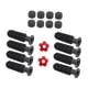 thumbnail image 3 of 8pcs mesa de reemplazo de fútbol manipular empuñaduras de futbolín, con 2 pequeños pelotas de fútbol, ​​reemplazar piezas, accesorios de Balones de fútbol de color rojo brillante, 3 of 5