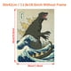 thumbnail image 1 of 1pc Canvas Painting Print The Great Monster Off Kanagawa Art Print Poster Sea Wave Pattern Poster Wall Art Home Decor Room Decor Canvas Poster No Frame, 1 of 3