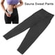 thumbnail image 4 of Pantalones deportivos de sauna con control de abdomen para mujer, pantalones de entrenamiento de neopreno térmico de cintura alta, 4XL/5XL, 4 of 8