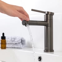 Monomando Lavamanos Brienza Stretto Color Grafito Austral