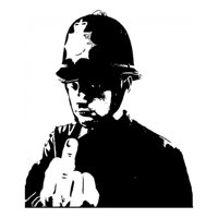 Rienda Libre Graphics - Decomural Policeman Banksy Ws-32498
