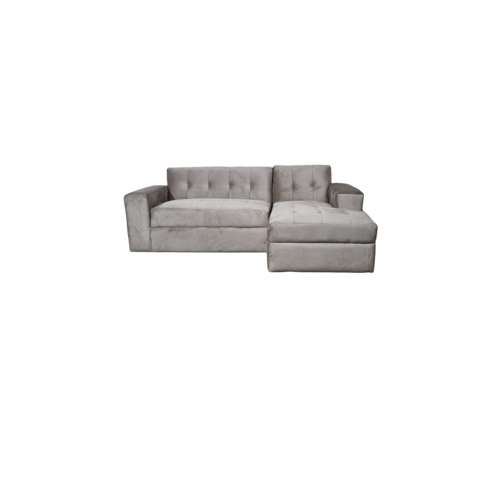 Diseños Valestrini - Sofa Seccional Felpa Beige Divan Derecho