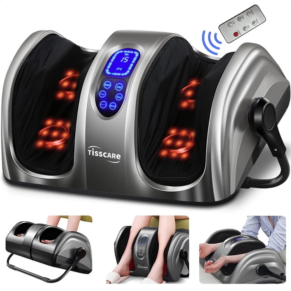 Masajeador de pies TISSCARE Shiatsu con calor para aliviar el dolor