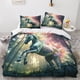 thumbnail image 2 of Funda nórdica Rainbow Horse para niños, juego de ropa de cama infantil, funda de edredón de criatura fantástica, decoración de microfibra con un toque de estampado 3D, juego de 3 piezas Quil, 2 of 3