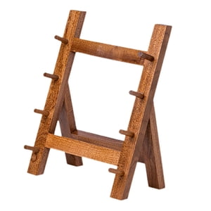 Bothyi - Estante Para Cuchillos De Salmón Organizador De Cuchillos Estante Para Colección Cocina Tienda Armarios Marrón 4 Capas