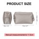 thumbnail image 2 of Bolsa de Maquillaje Cuadrada de Cuero PU, Organizador Cosmético Impermeable con Cremallera para Viaje, Neceser para Mujeres para Sostener Brochas de Maquillaje (Gris Dorado, Pequeño), 2 of 7