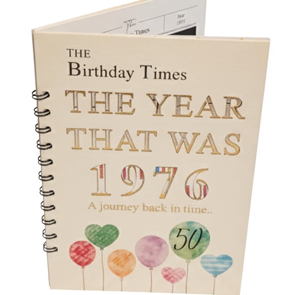 Tarjeta de cumpleaños de The Lazy Panda Card Company 1976 – 50.º aniversario